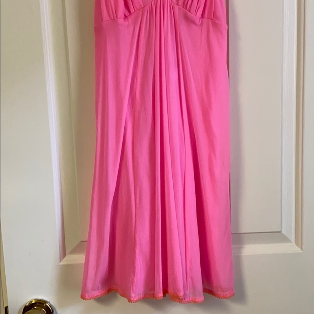 Dreamy Lightweight On Gossamer Hot Pink Nightgown - Picture 3 of 6